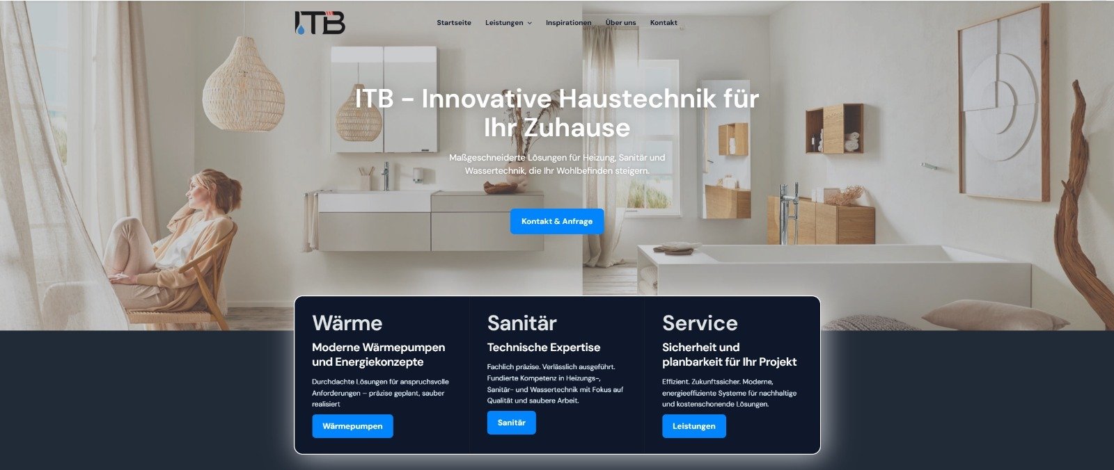 ITB Website-Design Vorschau